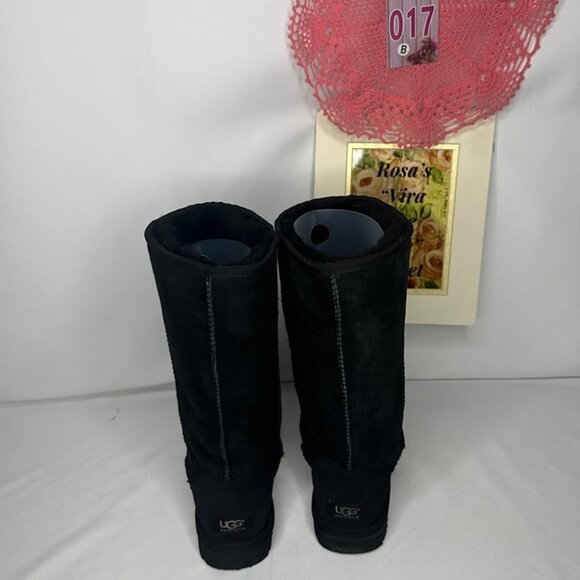 Ugg Australia Black Classic Tall Sheepskin Boots # 5815 Size 8 - Picture 3 of 10